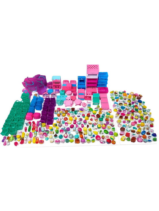 Moose Toys Other - Huge Shopkins Mixed Lot 361 Pieces 250+ Figures Happy Places Shopville Furniture